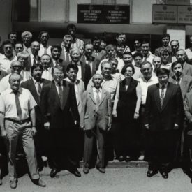 Avec ses collègues de la RKTRK, Almaty, 1994.